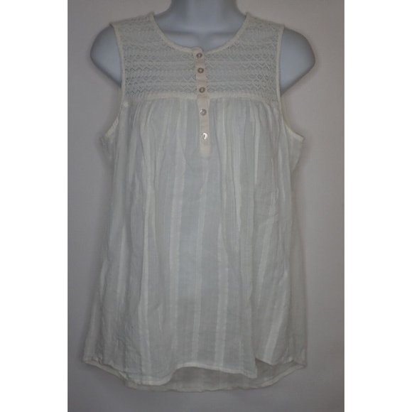 Carve Designs‎ Top Women S Organic Cotton Lace Sleeveless Casual - Picture 1 of 6